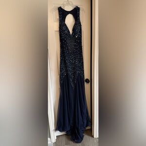 Jasz Couture Prom Dress Navy Size 16
